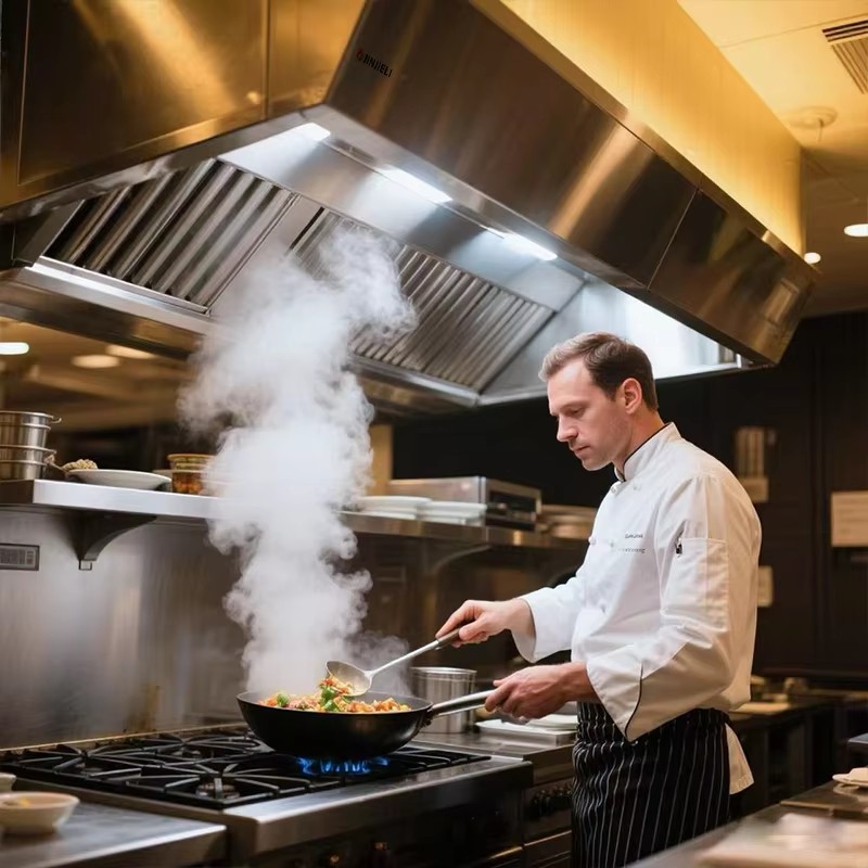 Commercial Kitchen Exhaust Cleaning - Penghisap Asap Komersial Stainless Steel ISO