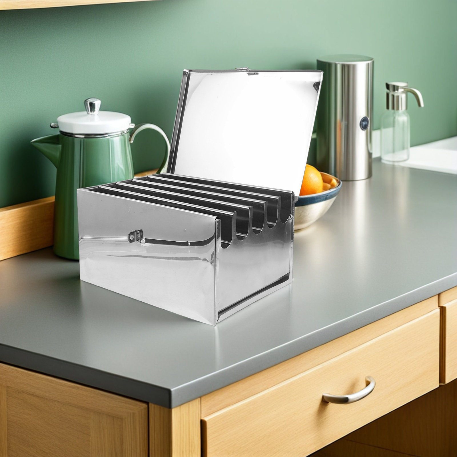 Rak Pisau Dapur Komersial, Tem - Commercial Kitchen Knife Safety ulasan dan harga