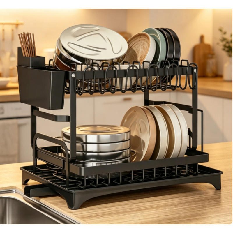Rak Pengering Piring Logam 2 T - Commercial Kitchen Floor Drain ulasan dan harga