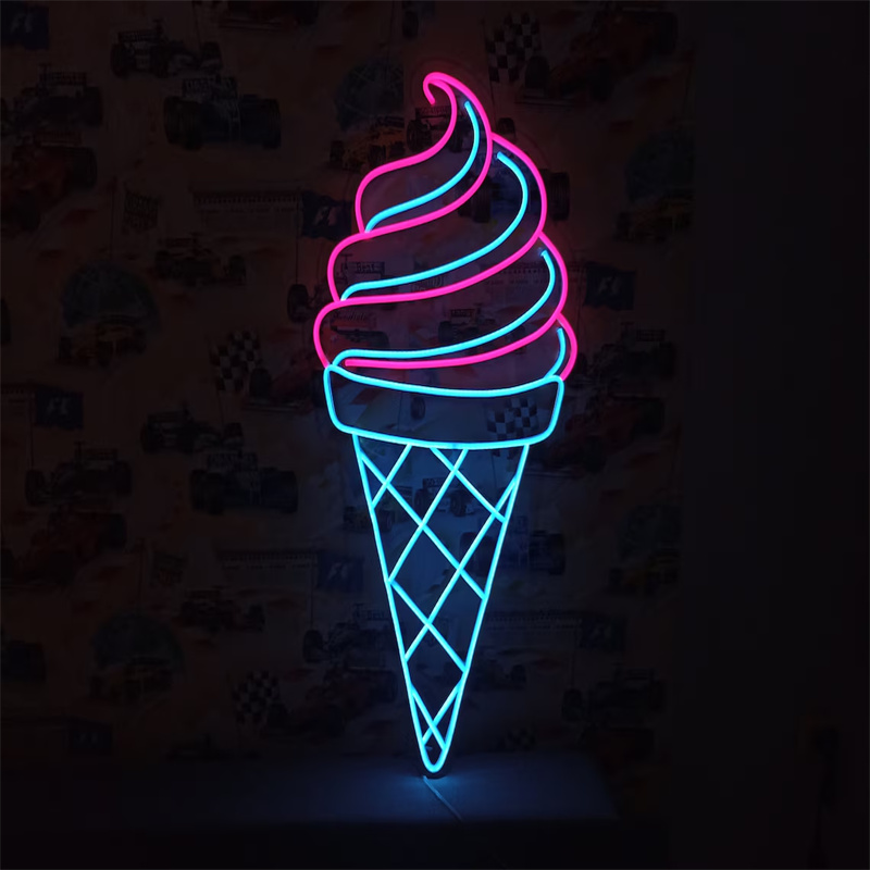 Lampu Neon LED Es Krim |   Dek - Commercial Kitchen Walls ulasan dan harga