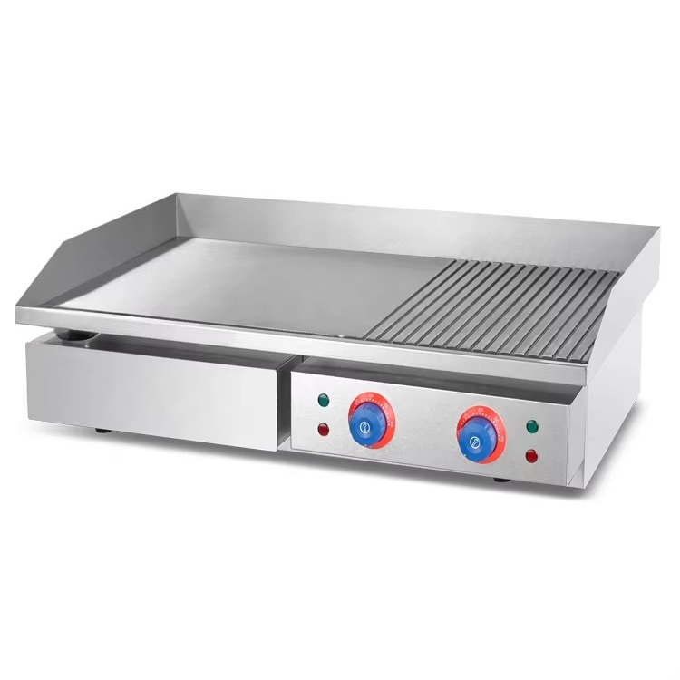 Meja Panggangan Listrik Komers - Commercial Kitchen Griddle ulasan dan harga